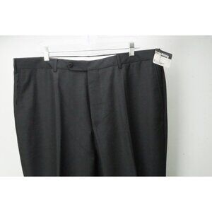 Burberry London Dark Gray S100s Wool Dress Pants Trousers 58 EU Brand NEW